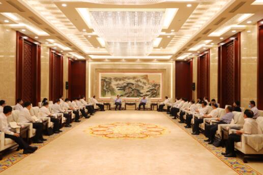 國家電網(wǎng)公司毛偉明、辛保安與山東省委書記劉家義、代省長李干杰會談