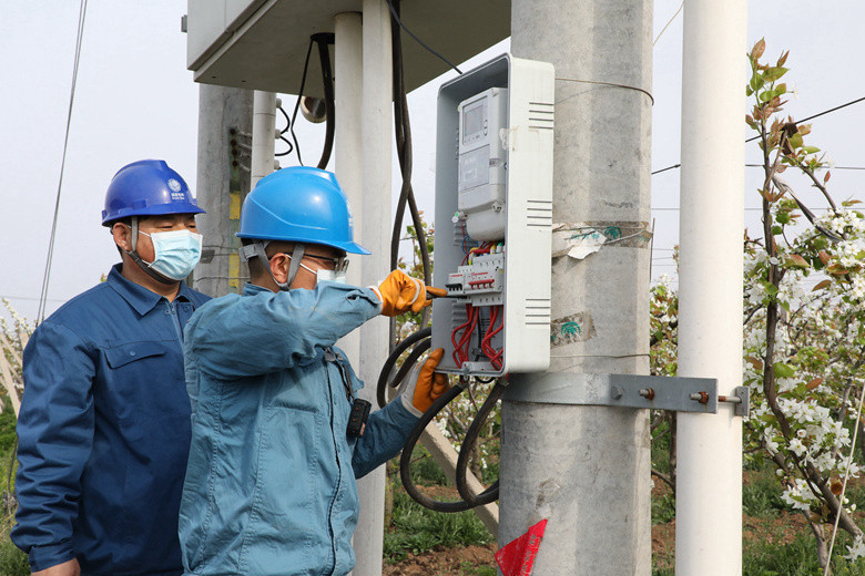 國(guó)網(wǎng)諸城市供電公司電力足，千畝梨園花正濃