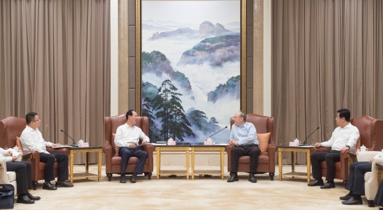 中國電建集團公司黨委書記、董事長丁焰章拜會福建省委書記尹力、省長趙龍