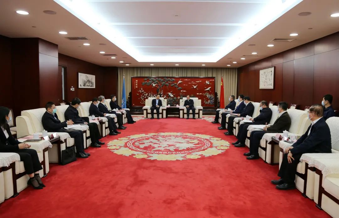 中國華電董事長江毅、總經(jīng)理葉向東會(huì)見中國大唐董事長鄒磊、總經(jīng)理劉明勝