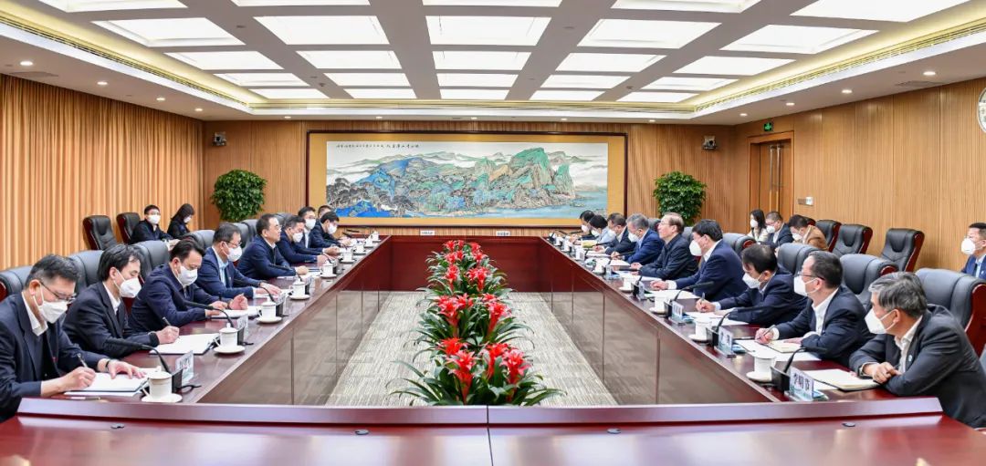 鄒磊、劉明勝與國家電網(wǎng)董事長辛保安、總經(jīng)理張智剛會談