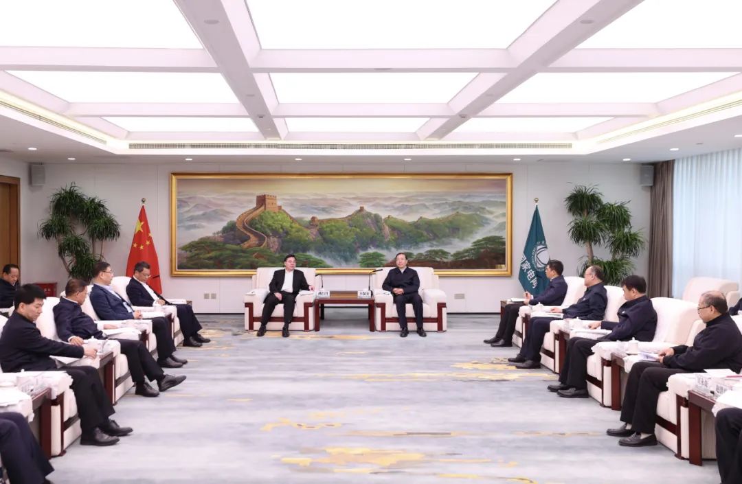 國家電網(wǎng)公司董事長辛保安與甘肅省委書記胡昌升、省長任振鶴會談